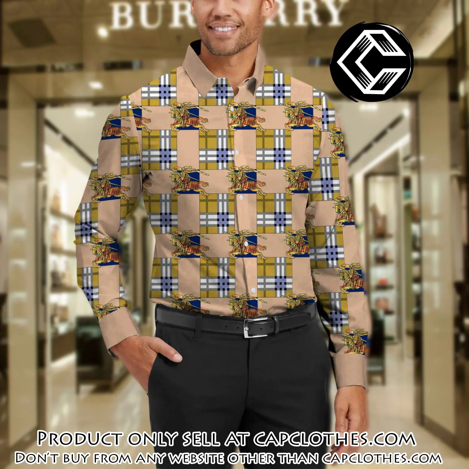Burberry long sleeves button down shirt for elegant men lsb1012 cc0503635
